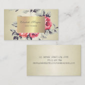 Elegant Stijlvol Chic, Flowers Visitekaartje (Voorkant / Achterkant)