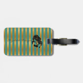 Elegant Stijlvol Chic-Girl Silhouette, op maat gem Bagagelabel (Achterkant horizontaal)