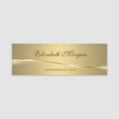 Elegant stijlvol Chic Gold Naamplaatje (Voorkant)