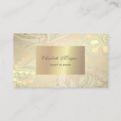 Elegant Stijlvol Chic, Gold Swirls Visitekaartje (Voorkant)