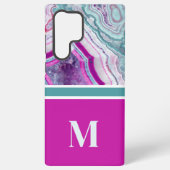 Elegant Stijlvol Chic Monogram Initiaal Samsung Galaxy Hoesje (Achterkant)