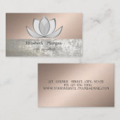 Elegant Stijlvol Chic Pofessional Lotus Business C Visitekaartje (Voorkant / Achterkant)