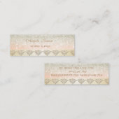 Elegant Stijlvol Chic Professioneel Mini Visitekaartje (Voorkant / Achterkant)