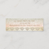 Elegant Stijlvol Chic Professioneel Mini Visitekaartje (Achterkant)