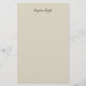 Elegant stijlvol chique eenvoudig handschrift briefpapier (Voorkant)