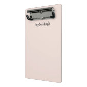 Elegant stijlvol chique eenvoudig handschrift mini klembord (Angled2)