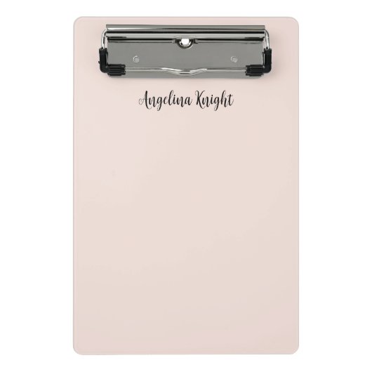 Elegant stijlvol chique eenvoudig handschrift mini klembord (Voorkant)