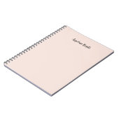 Elegant stijlvol chique eenvoudig handschrift notitieboek (Linkerzijde)