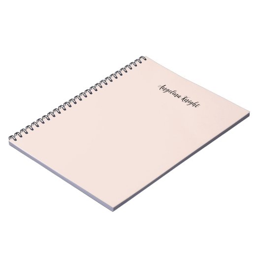 Elegant stijlvol chique eenvoudig handschrift notitieboek (Linkerzijde)