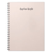 Elegant stijlvol chique eenvoudig handschrift notitieboek (Voorkant)