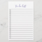 Elegant Stijlvol Chique Todo List Handschrift Scri Briefpapier (Voorkant)