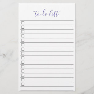 Elegant Stijlvol Chique Todo List Handschrift Scri Briefpapier