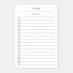 Elegant Stijlvol Chique Todo List Handschrift Scri Post-it® Notes