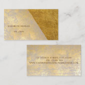 Elegant stijlvol design, Faux Gold Visitekaartje (Voorkant / Achterkant)