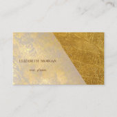 Elegant stijlvol design, Faux Gold Visitekaartje (Voorkant)
