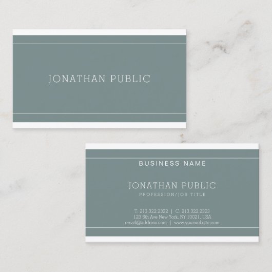 Elegant stijlvol design, luxe laptop, professionee visitekaartje (Voorkant / Achterkant)