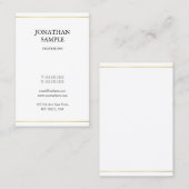 Elegant, stijlvol design, modern, gouden vormgevin visitekaartje (Voorkant / Achterkant)