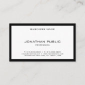 Elegant stijlvol design, modern, professioneel des visitekaartje (Achterkant)