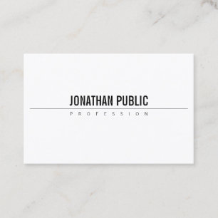Elegant stijlvol design Professional BW-standaard  Visitekaartje