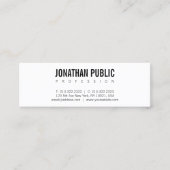 Elegant stijlvol design, professioneel, modern mini visitekaartje (Voorkant)