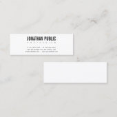 Elegant stijlvol design, professioneel, modern mini visitekaartje (Voorkant / Achterkant)