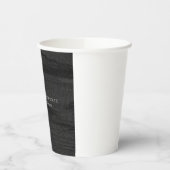 Elegant stijlvol, donkergrijs, professionele kunst papieren bekers (Links)