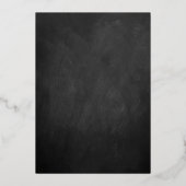 Elegant stijlvol dress | Vijftig jaar en feestdag Folie Uitnodiging (Achterkant)