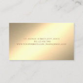 Elegant stijlvol, eenvoudig goud, Stippen Visitekaartje (Achterkant)