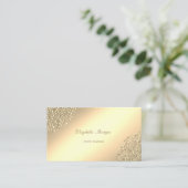 Elegant stijlvol, eenvoudig goud, Stippen Visitekaartje (Staand voorkant)