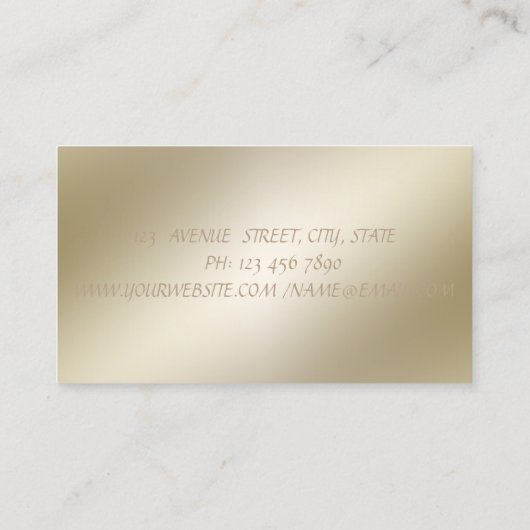 Elegant stijlvol, elastisch gestreept, as, lips visitekaartje (Achterkant)