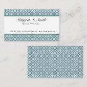 Elegant, stijlvol en klassiek patroon visitekaartje (Voorkant / Achterkant)