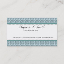 Elegant, stijlvol en klassiek patroon visitekaartje