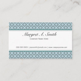 Elegant, stijlvol en klassiek patroon visitekaartje