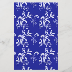 elegant, stijlvol en klassiek wit damast patroon briefpapier