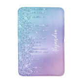 Elegant, stijlvol en paars glitter druppelaar badmat (Voorkant Verticaal)