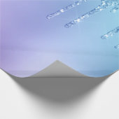 Elegant, stijlvol en paars glitter druppelaar cadeaupapier (Hoek)