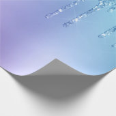 Elegant, stijlvol en paars glitter druppelaar cadeaupapier (Hoek)