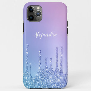 Elegant, stijlvol en paars glitter druppelaar Case-Mate iPhone case