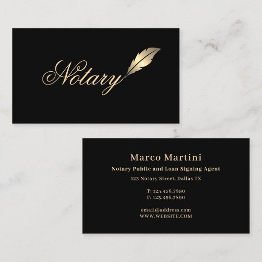 Elegant stijlvol en professioneel visitekaartje (Voorkant / Achterkant)