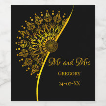 Elegant stijlvol etnisch mandala zwart 