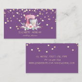 Elegant stijlvol, Faux Gold Confetti, mixer Visitekaartje (Voorkant / Achterkant)