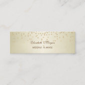 Elegant stijlvol Faux Gold Foil Confetti- Diamonds Mini Visitekaartje (Voorkant)