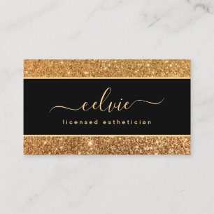 Elegant stijlvol Faux Gold Glitter Visitekaartje