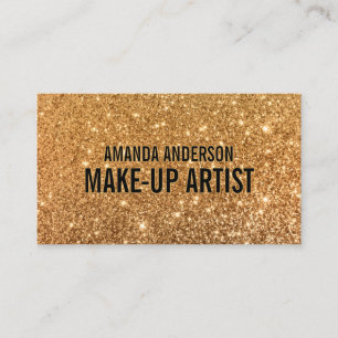 Elegant stijlvol Faux Gold Glitter   Visitekaartje