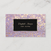 Elegant stijlvol, Faux Gold, Glittery Bokeh Visitekaartje (Voorkant)