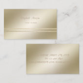 Elegant stijlvol, Faux Gold Glittery Striped Visitekaartje (Voorkant / Achterkant)