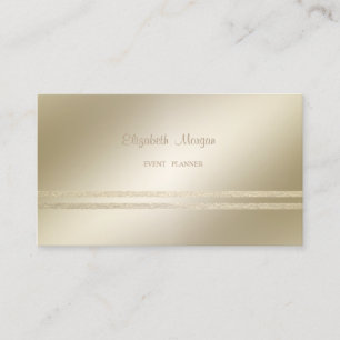 Elegant stijlvol, Faux Gold Glittery Striped Visitekaartje