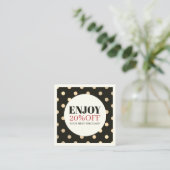 Elegant stijlvol Faux Golden Holiday Coupon (Staand voorkant)
