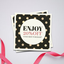 Elegant stijlvol Faux Golden Holiday Coupon