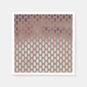 Elegant stijlvol faux roos gouden polka dots patro servetten (Voorkant)